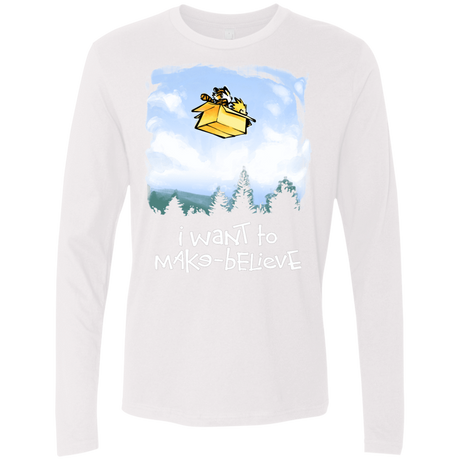 T-Shirts White / S Make Believe Men's Premium Long Sleeve