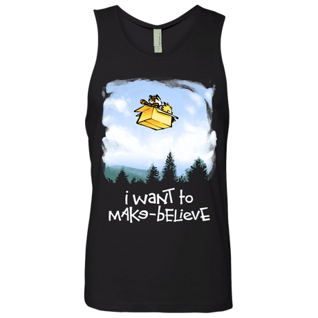 T-Shirts Black / S Make Believe Men's Premium Tank Top