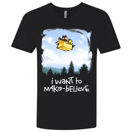 T-Shirts Black / X-Small Make Believe Men's Premium V-Neck