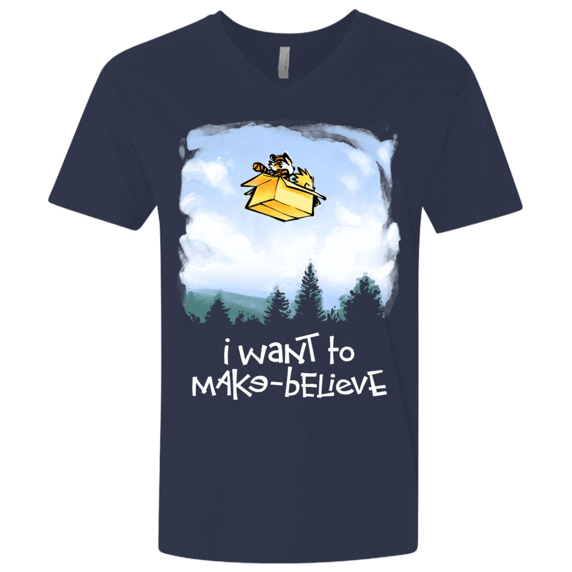 T-Shirts Midnight Navy / X-Small Make Believe Men's Premium V-Neck