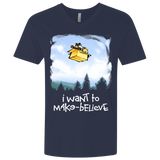 T-Shirts Midnight Navy / X-Small Make Believe Men's Premium V-Neck
