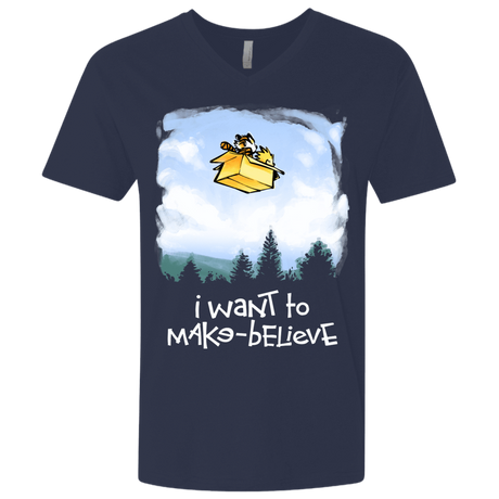 T-Shirts Midnight Navy / X-Small Make Believe Men's Premium V-Neck