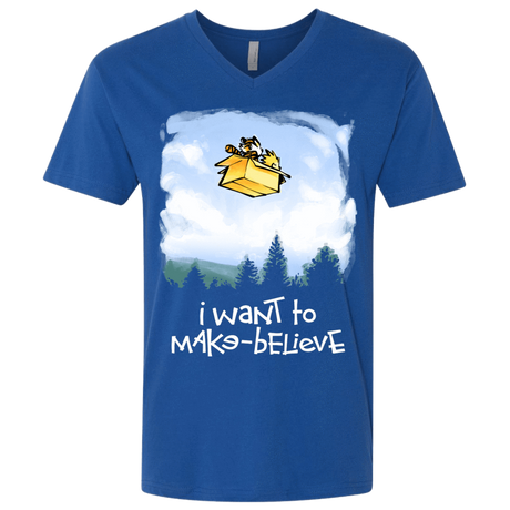 T-Shirts Royal / X-Small Make Believe Men's Premium V-Neck