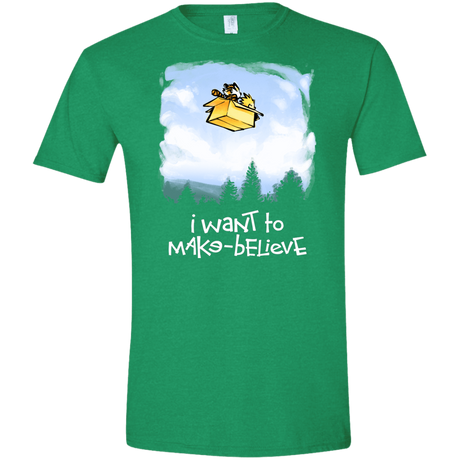 T-Shirts Heather Irish Green / S Make Believe Men's Semi-Fitted Softstyle