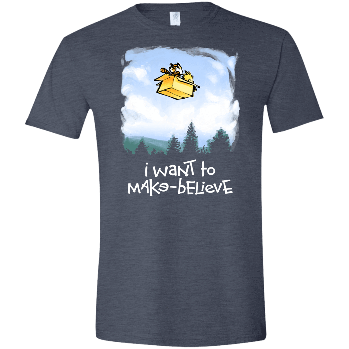 T-Shirts Heather Navy / S Make Believe Men's Semi-Fitted Softstyle