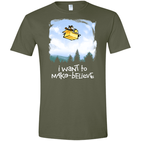 T-Shirts Military Green / S Make Believe Men's Semi-Fitted Softstyle