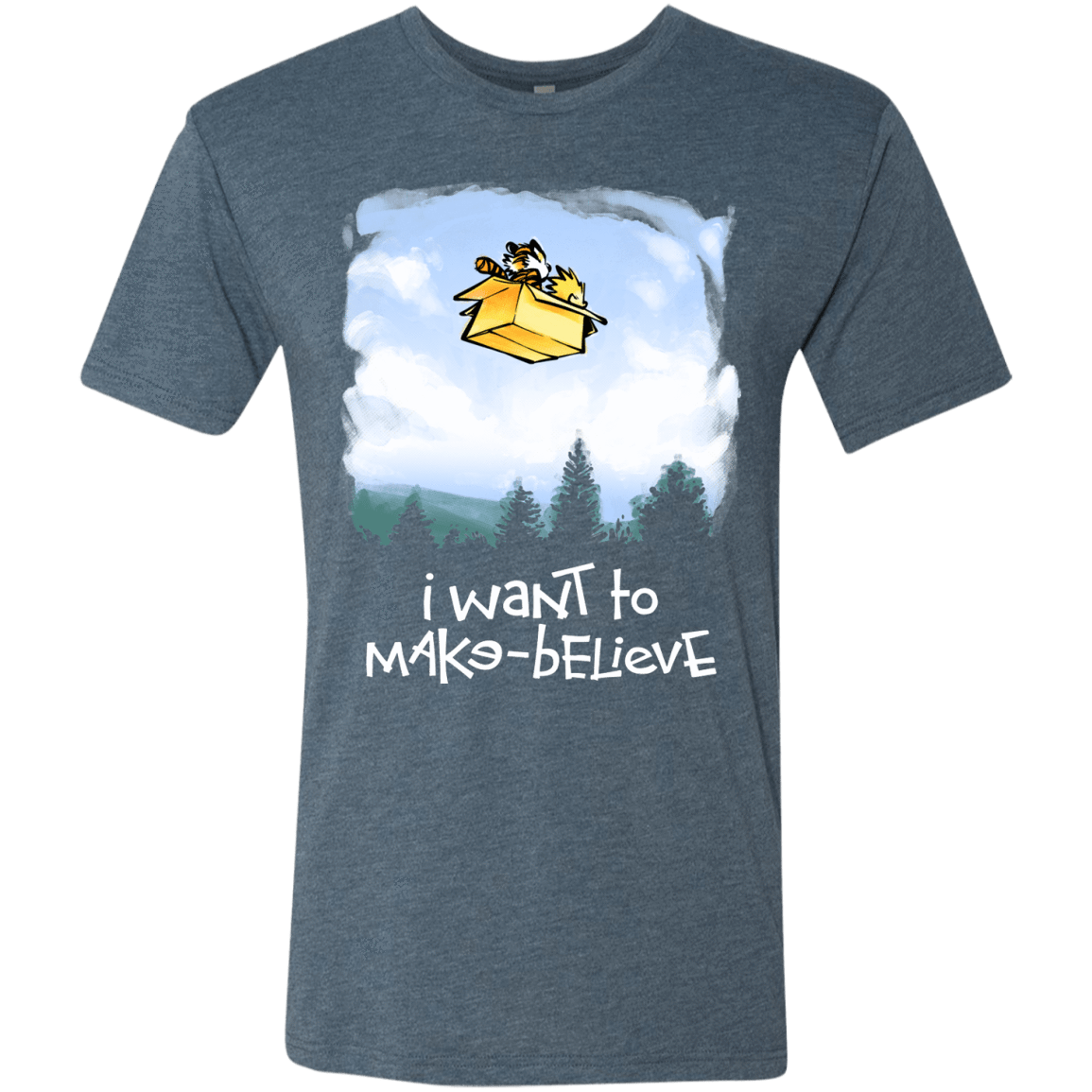 T-Shirts Indigo / S Make Believe Men's Triblend T-Shirt