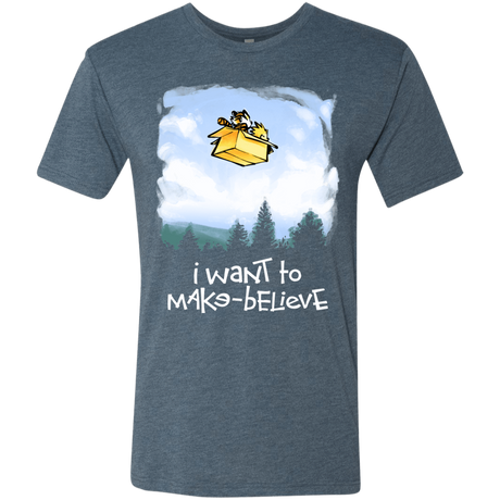 T-Shirts Indigo / S Make Believe Men's Triblend T-Shirt