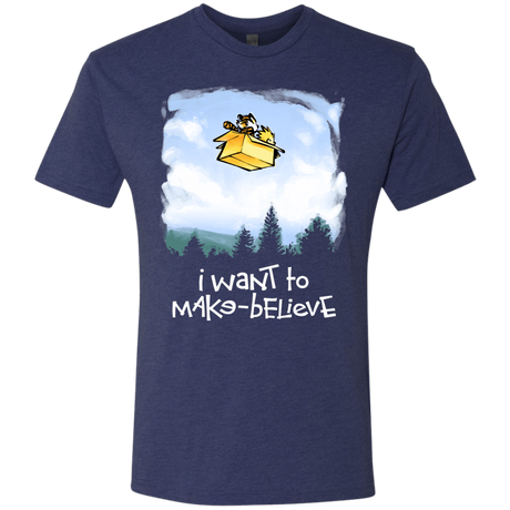 T-Shirts Vintage Navy / S Make Believe Men's Triblend T-Shirt