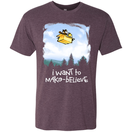 T-Shirts Vintage Purple / S Make Believe Men's Triblend T-Shirt