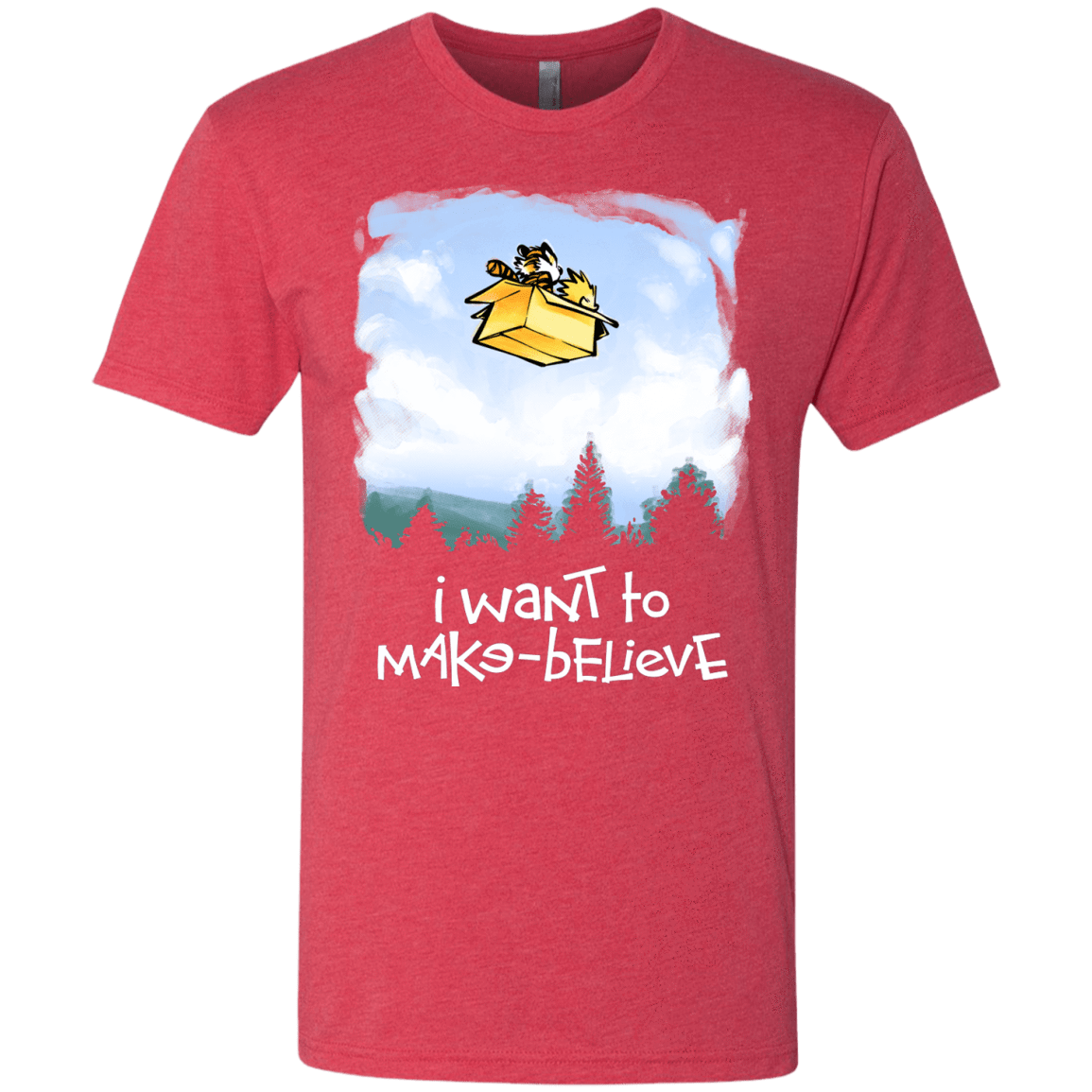 T-Shirts Vintage Red / S Make Believe Men's Triblend T-Shirt