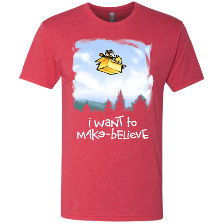 T-Shirts Vintage Red / S Make Believe Men's Triblend T-Shirt