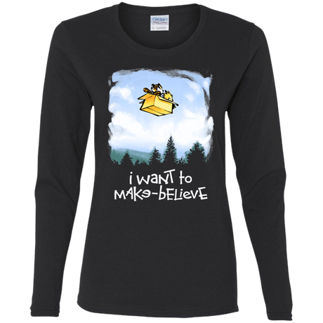 T-Shirts Black / S Make Believe Women's Long Sleeve T-Shirt