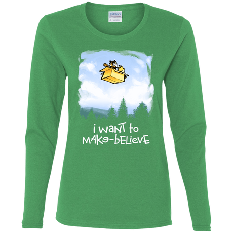T-Shirts Irish Green / S Make Believe Women's Long Sleeve T-Shirt