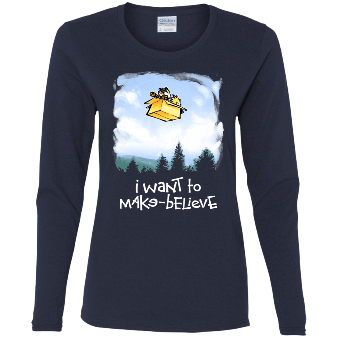 T-Shirts Navy / S Make Believe Women's Long Sleeve T-Shirt