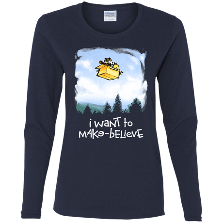 T-Shirts Navy / S Make Believe Women's Long Sleeve T-Shirt