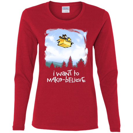 T-Shirts Red / S Make Believe Women's Long Sleeve T-Shirt