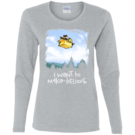 T-Shirts Sport Grey / S Make Believe Women's Long Sleeve T-Shirt
