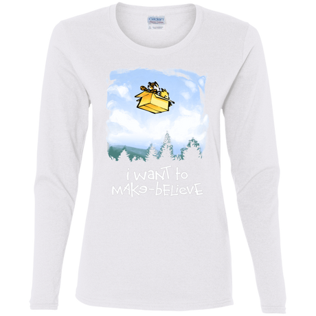 T-Shirts White / S Make Believe Women's Long Sleeve T-Shirt
