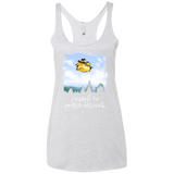 T-Shirts Heather White / X-Small Make Believe Women's Triblend Racerback Tank