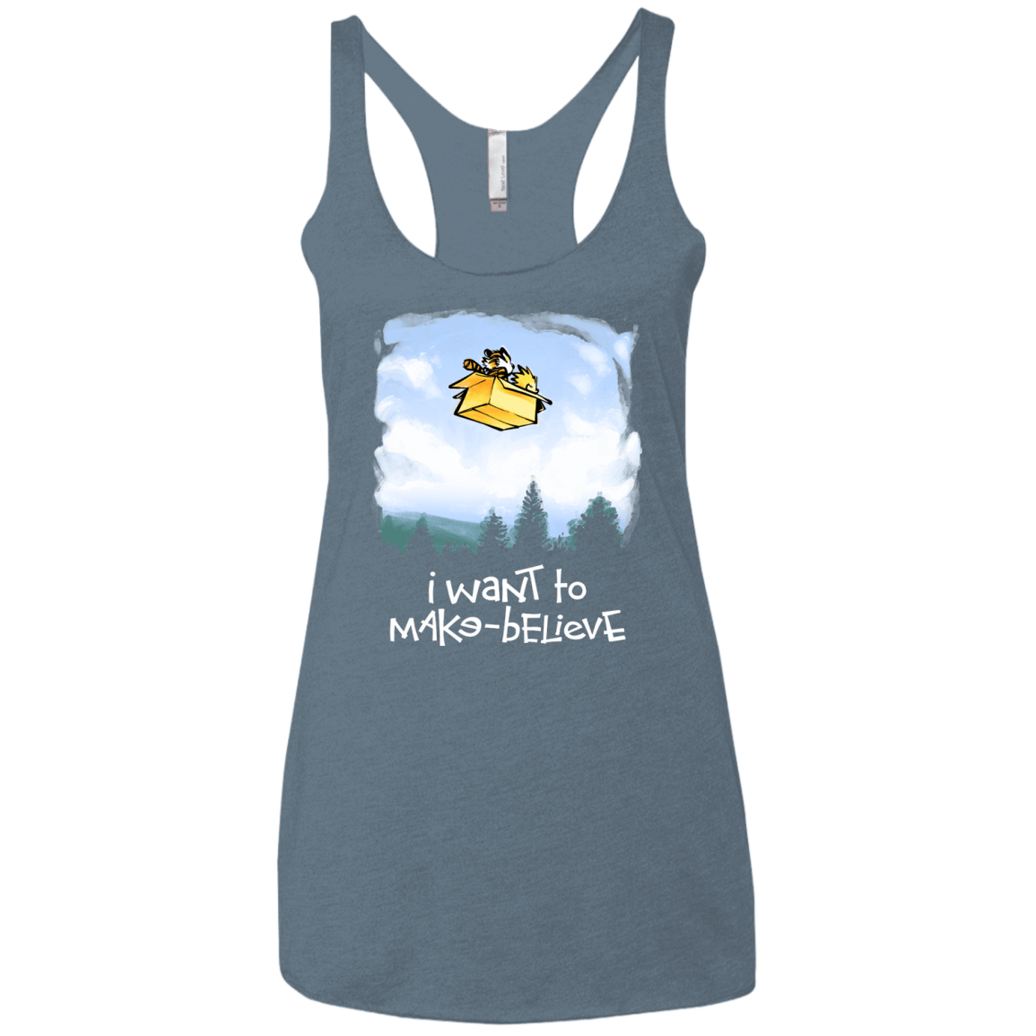 T-Shirts Indigo / X-Small Make Believe Women's Triblend Racerback Tank