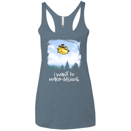T-Shirts Indigo / X-Small Make Believe Women's Triblend Racerback Tank