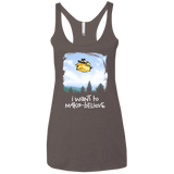 T-Shirts Macchiato / X-Small Make Believe Women's Triblend Racerback Tank