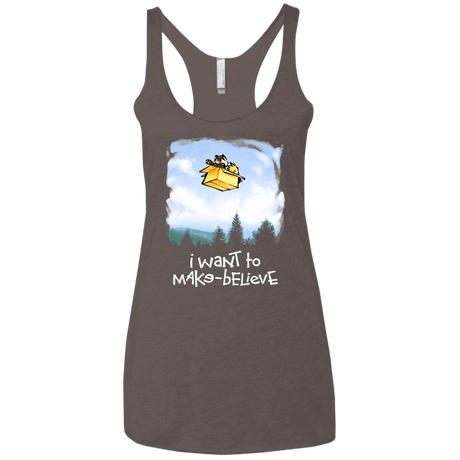 T-Shirts Macchiato / X-Small Make Believe Women's Triblend Racerback Tank