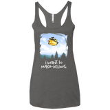 T-Shirts Premium Heather / X-Small Make Believe Women's Triblend Racerback Tank