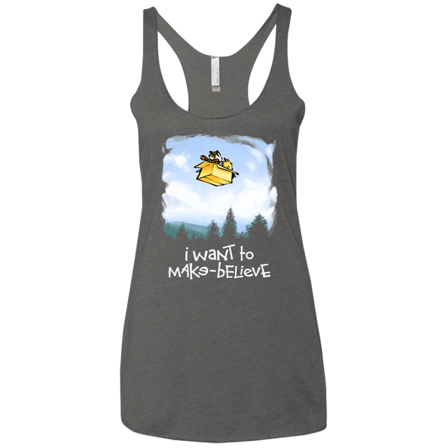 T-Shirts Premium Heather / X-Small Make Believe Women's Triblend Racerback Tank