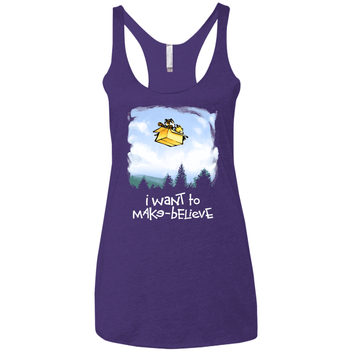 T-Shirts Purple Rush / X-Small Make Believe Women's Triblend Racerback Tank