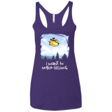 T-Shirts Purple Rush / X-Small Make Believe Women's Triblend Racerback Tank