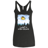 T-Shirts Vintage Black / X-Small Make Believe Women's Triblend Racerback Tank