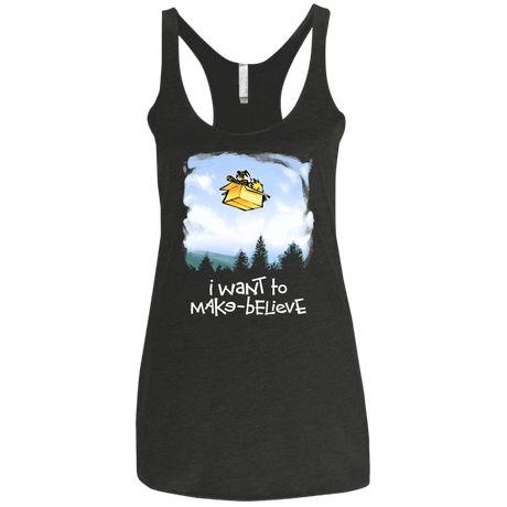 T-Shirts Vintage Black / X-Small Make Believe Women's Triblend Racerback Tank
