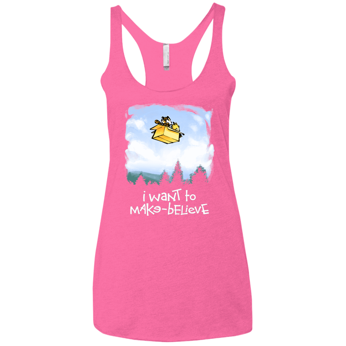 T-Shirts Vintage Pink / X-Small Make Believe Women's Triblend Racerback Tank