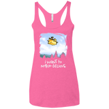 T-Shirts Vintage Pink / X-Small Make Believe Women's Triblend Racerback Tank