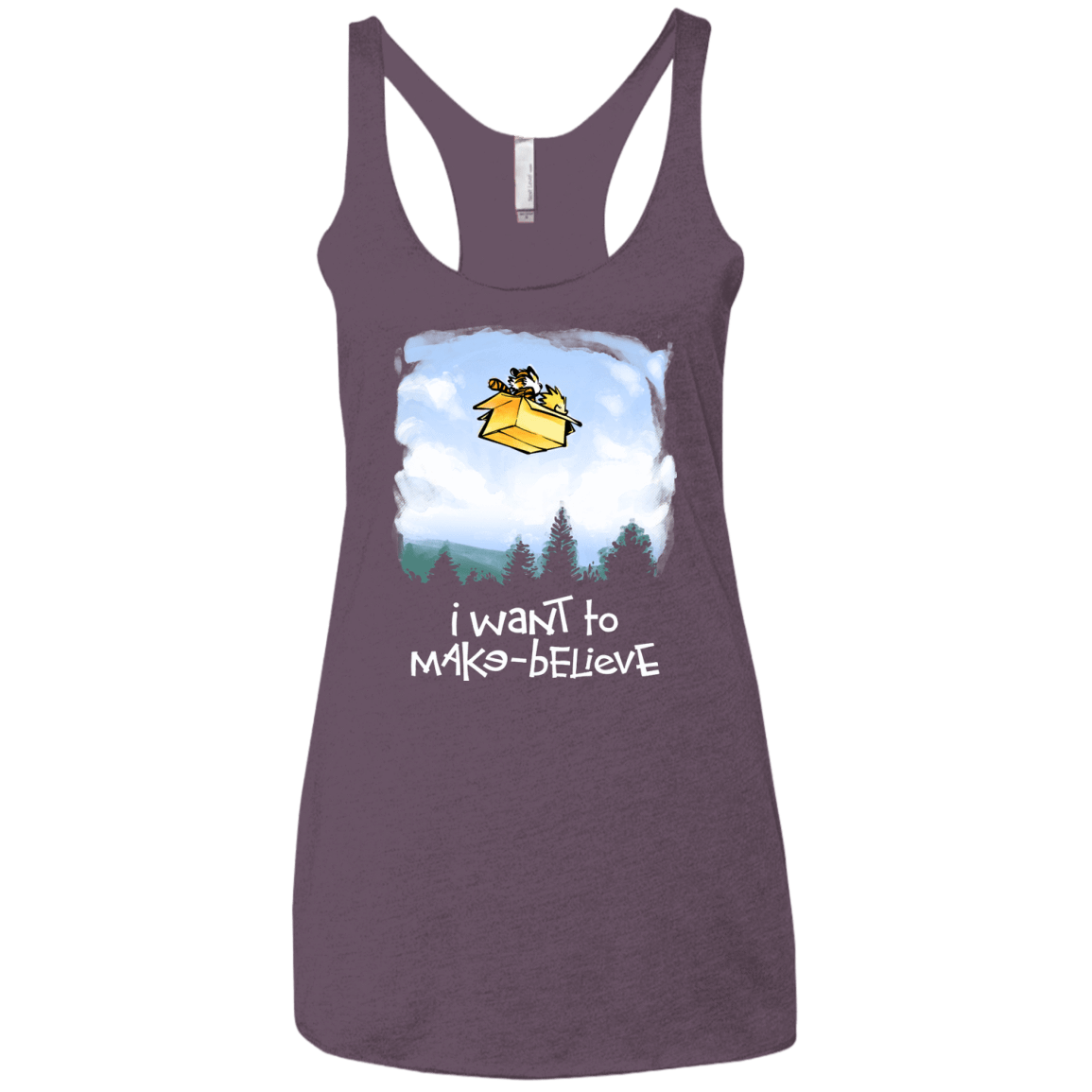 T-Shirts Vintage Purple / X-Small Make Believe Women's Triblend Racerback Tank