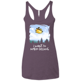 T-Shirts Vintage Purple / X-Small Make Believe Women's Triblend Racerback Tank