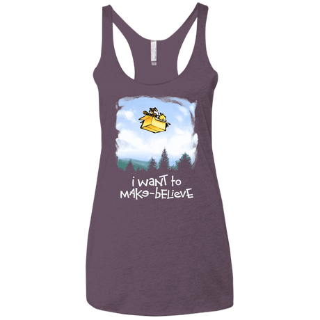 T-Shirts Vintage Purple / X-Small Make Believe Women's Triblend Racerback Tank