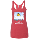T-Shirts Vintage Red / X-Small Make Believe Women's Triblend Racerback Tank