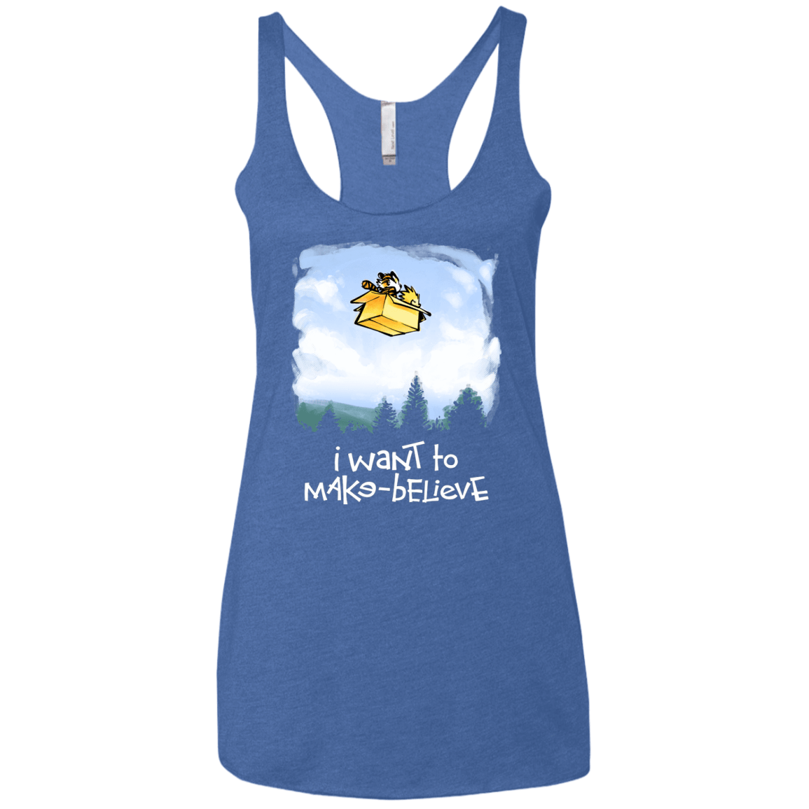 T-Shirts Vintage Royal / X-Small Make Believe Women's Triblend Racerback Tank
