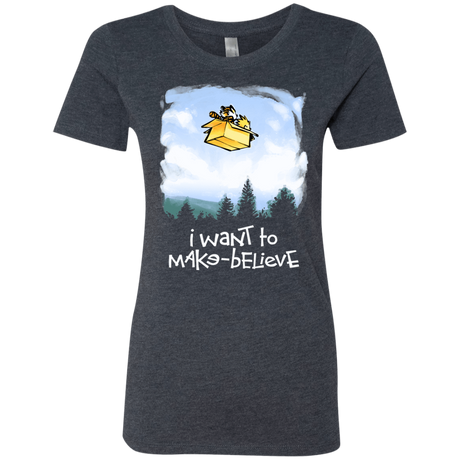 T-Shirts Vintage Navy / S Make Believe Women's Triblend T-Shirt