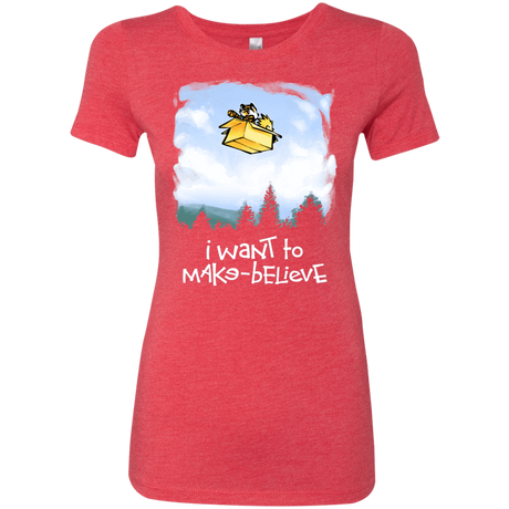 T-Shirts Vintage Red / S Make Believe Women's Triblend T-Shirt