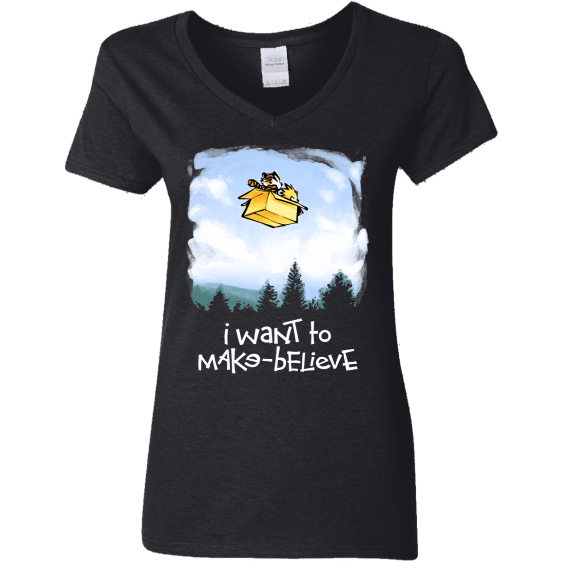 T-Shirts Black / S Make Believe Women's V-Neck T-Shirt