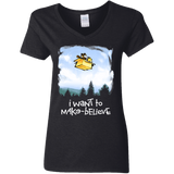 T-Shirts Black / S Make Believe Women's V-Neck T-Shirt