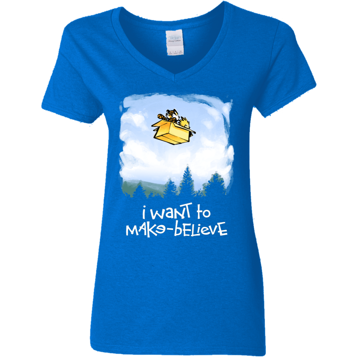 T-Shirts Royal / S Make Believe Women's V-Neck T-Shirt