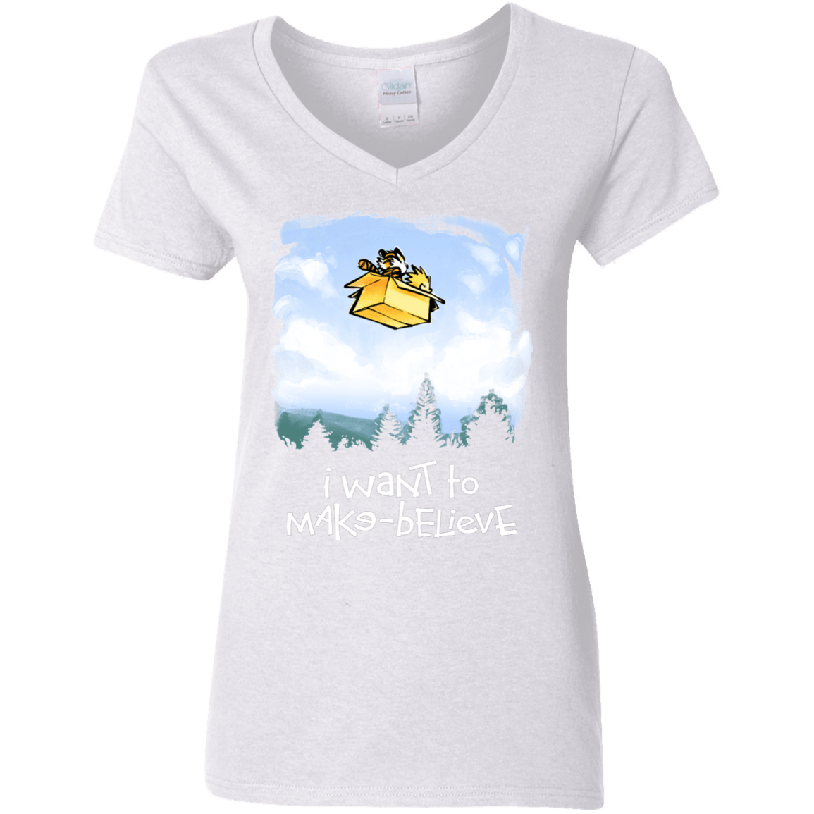 T-Shirts White / S Make Believe Women's V-Neck T-Shirt