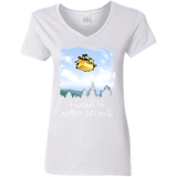 T-Shirts White / S Make Believe Women's V-Neck T-Shirt