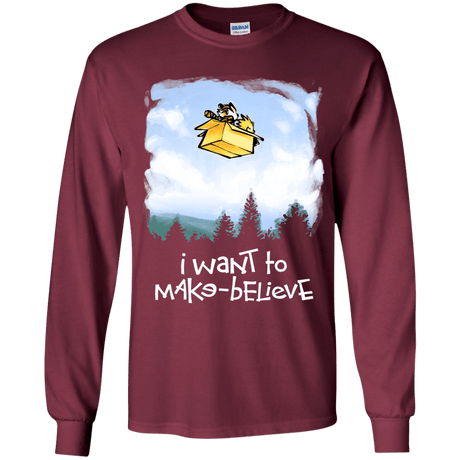 T-Shirts Maroon / YS Make Believe Youth Long Sleeve T-Shirt