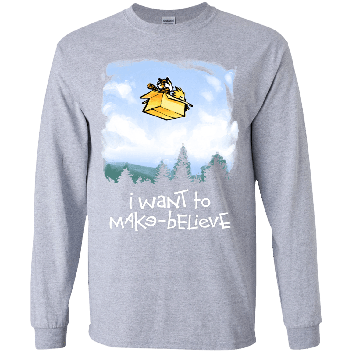 T-Shirts Sport Grey / YS Make Believe Youth Long Sleeve T-Shirt